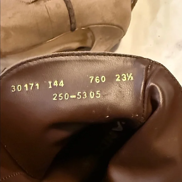 Andrea by Sadek Brown Braided-Wrap Suede‎ Heeled Ankle Boots, Women’s Size 8” - Picture 9 of 9